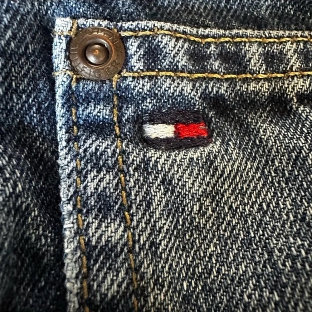 TOMMY HILFIGER 🔵⚪🔴 Men’s Vintage Bootcut Jeans 36x32 Classic Denim